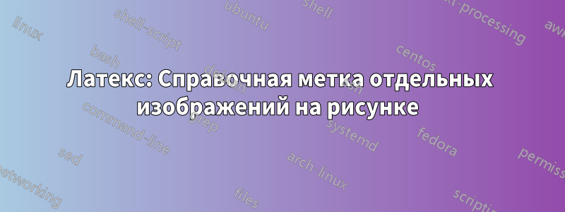 Латекс: Справочная метка отдельных изображений на рисунке 