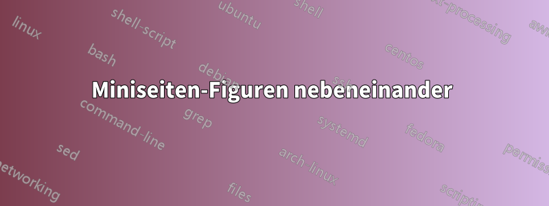 Miniseiten-Figuren nebeneinander