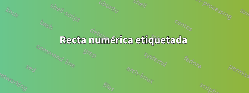 Recta numérica etiquetada