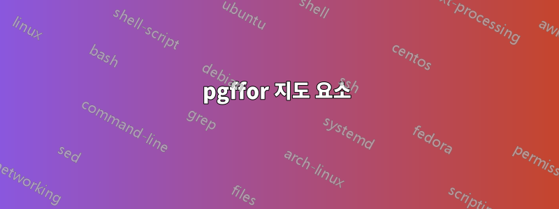 pgffor 지도 요소