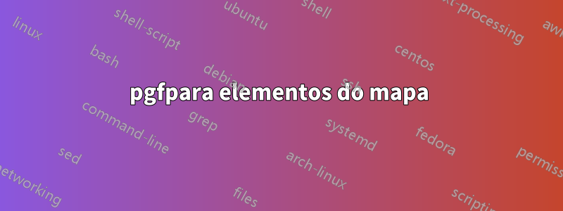 pgfpara elementos do mapa