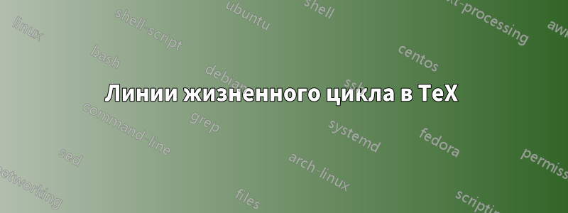 Линии жизненного цикла в TeX