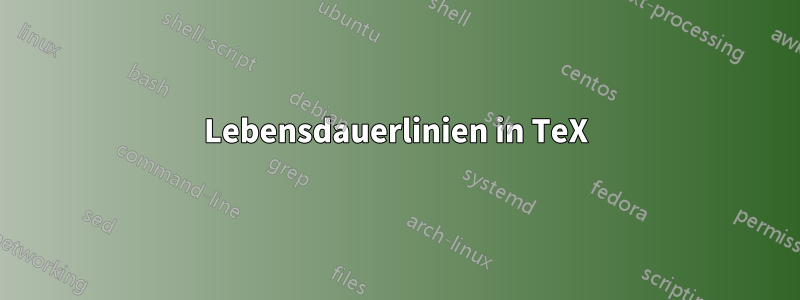 Lebensdauerlinien in TeX