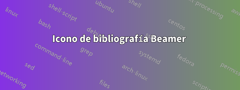 Icono de bibliografía Beamer