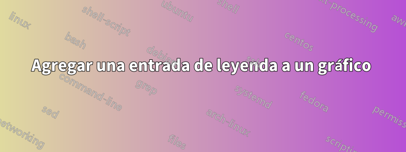 Agregar una entrada de leyenda a un gráfico