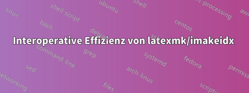 Interoperative Effizienz von latexmk/imakeidx