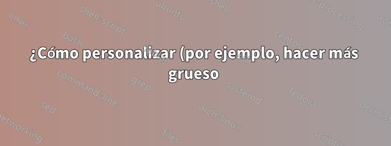 ¿Cómo personalizar (por ejemplo, hacer más grueso) el símbolo de prueba final en Beamer?