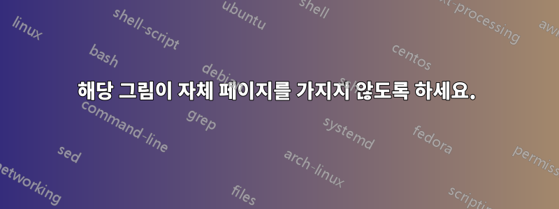 해당 그림이 자체 페이지를 가지지 않도록 하세요.