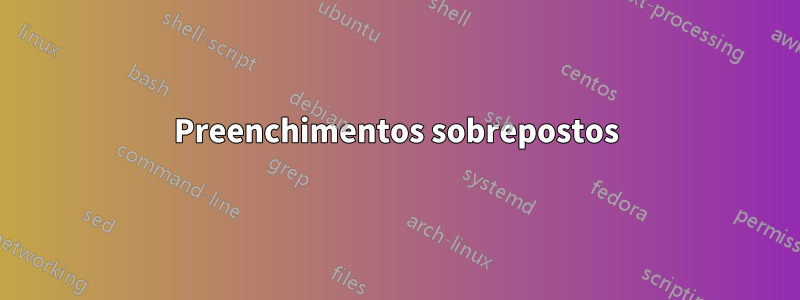 Preenchimentos sobrepostos