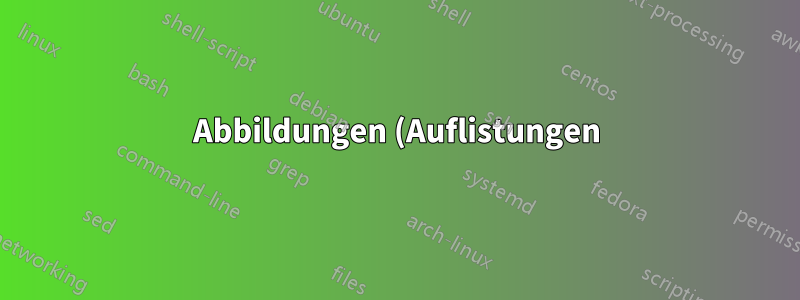 Abbildungen (Auflistungen) wie Tikz-Knoten-/Pfeilübergänge gestalten