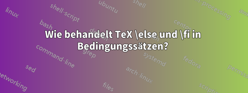 Wie behandelt TeX \else und \fi in Bedingungssätzen?