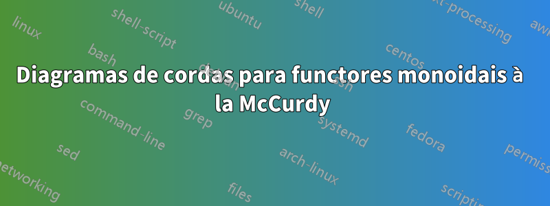 Diagramas de cordas para functores monoidais à la McCurdy