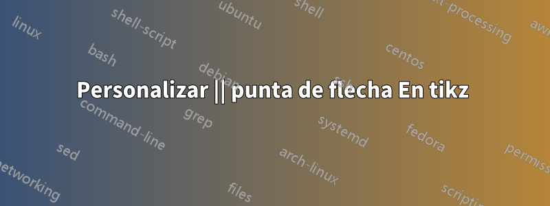 Personalizar || punta de flecha En tikz