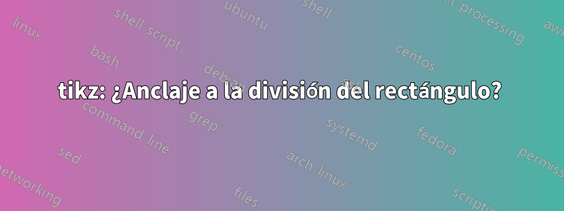 tikz: ¿Anclaje a la división del rectángulo?