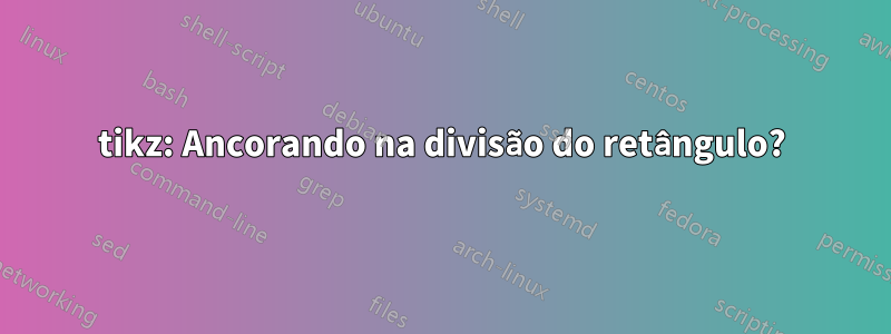 tikz: Ancorando na divisão do retângulo?