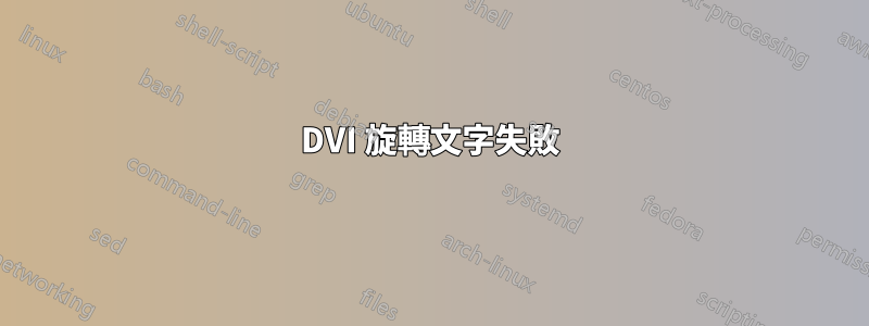 DVI 旋轉文字失敗