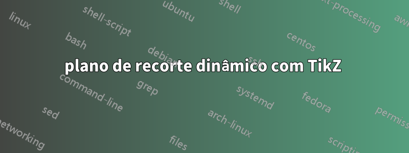 plano de recorte dinâmico com TikZ