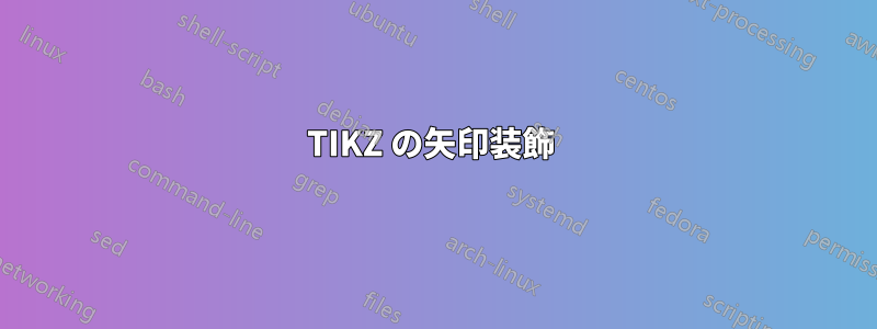 TIKZ の矢印装飾 