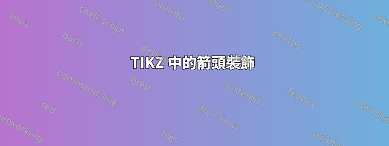 TIKZ 中的箭頭裝飾