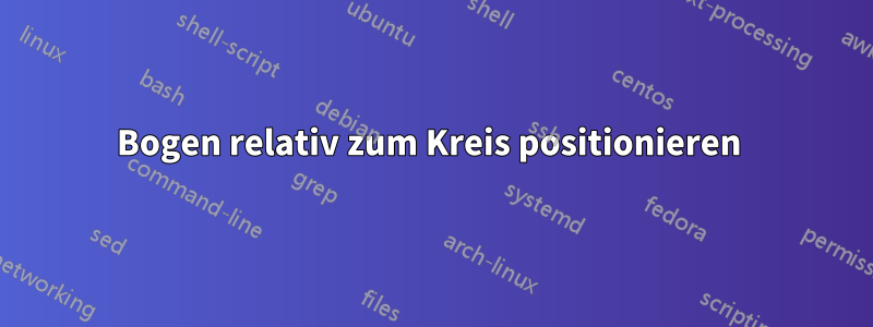 Bogen relativ zum Kreis positionieren 