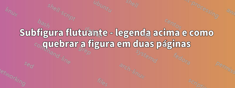 Subfigura flutuante - legenda acima e como quebrar a figura em duas páginas