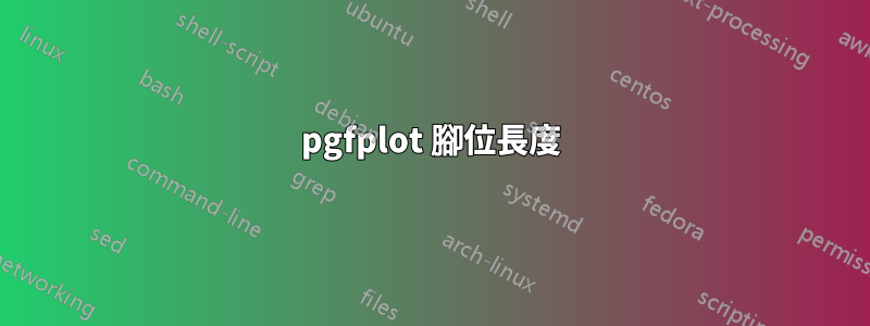 pgfplot 腳位長度