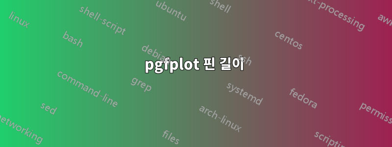 pgfplot 핀 길이