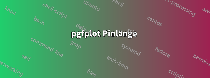 pgfplot Pinlänge