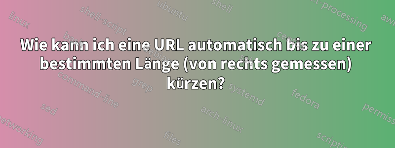 Wie kann ich eine URL automatisch bis zu einer bestimmten Länge (von rechts gemessen) kürzen?