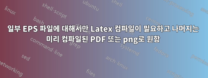 일부 EPS 파일에 대해서만 Latex 컴파일이 필요하고 나머지는 미리 컴파일된 PDF 또는 png로 원함