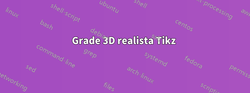 Grade 3D realista Tikz