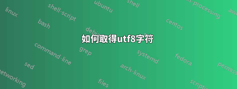 如何取得utf8字符