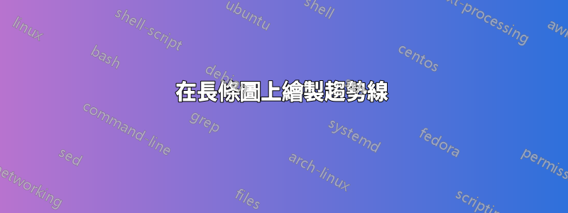 在長條圖上繪製趨勢線