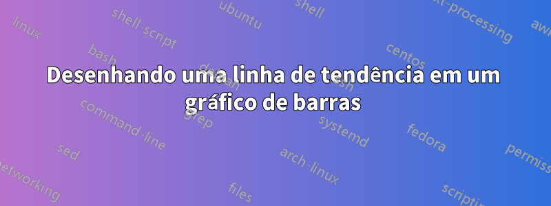 Desenhando uma linha de tendência em um gráfico de barras