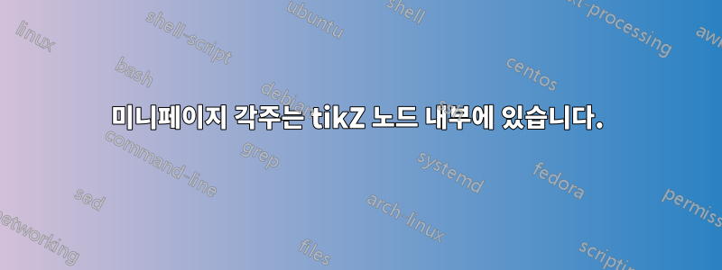 미니페이지 각주는 tikZ 노드 내부에 있습니다.