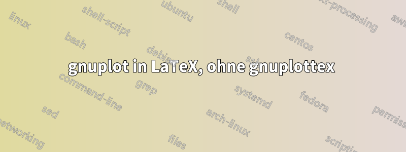 gnuplot in LaTeX, ohne gnuplottex