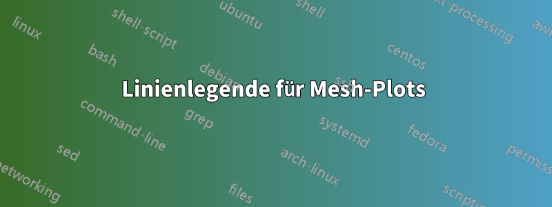 Linienlegende für Mesh-Plots
