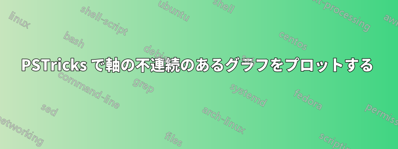 PSTricks で軸の不連続のあるグラフをプロットする