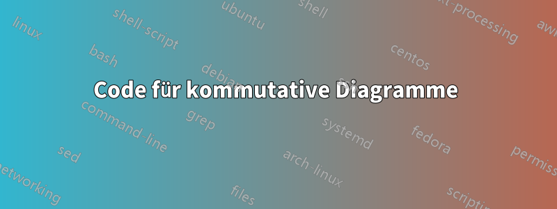 Code für kommutative Diagramme