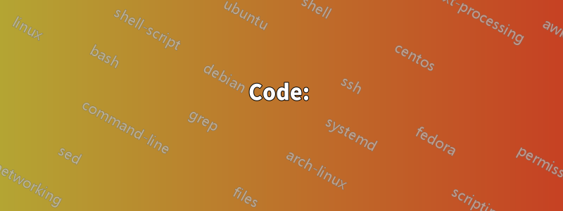Code:
