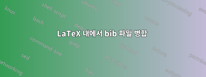 LaTeX 내에서 bib 파일 병합