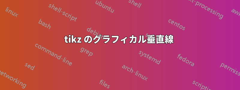 tikz のグラフィカル垂直線
