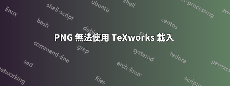 PNG 無法使用 TeXworks 載入