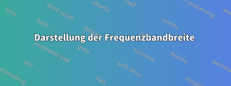 Darstellung der Frequenzbandbreite