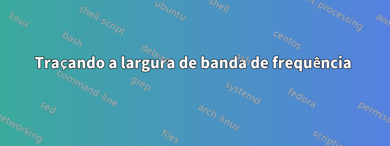 Traçando a largura de banda de frequência