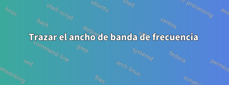 Trazar el ancho de banda de frecuencia