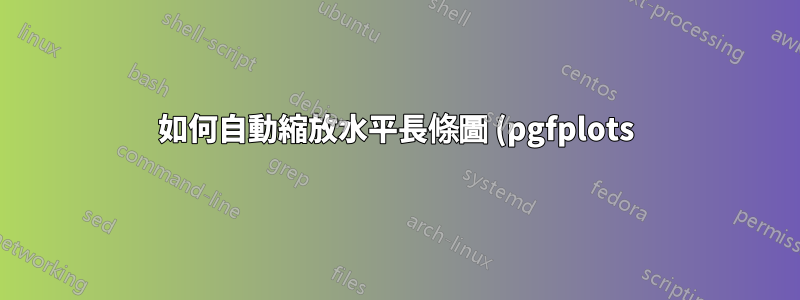 如何自動縮放水平長條圖 (pgfplots)