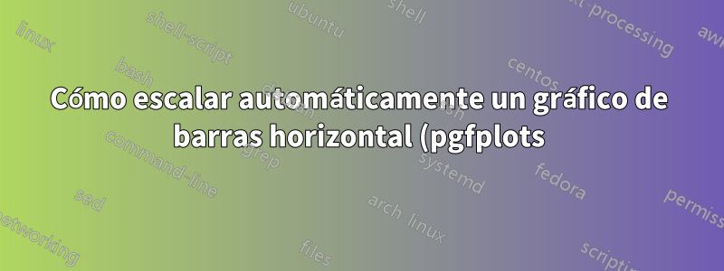 Cómo escalar automáticamente un gráfico de barras horizontal (pgfplots)