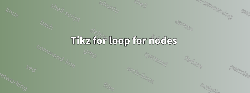 Tikz for loop for nodes