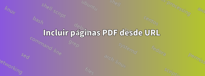 Incluir páginas PDF desde URL